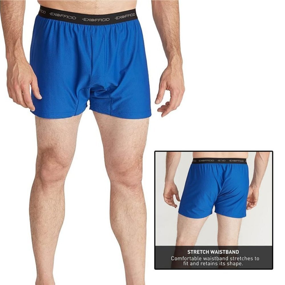 ExOfficio Men's Royal Blue Give-N-Go Boxer - Size 2XL - NWT